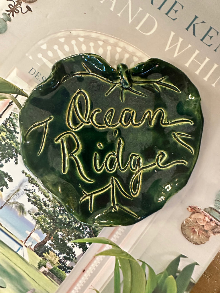 Ceramic Sea Grape Side Plate - Ocean Ridge - The Kemble Shop