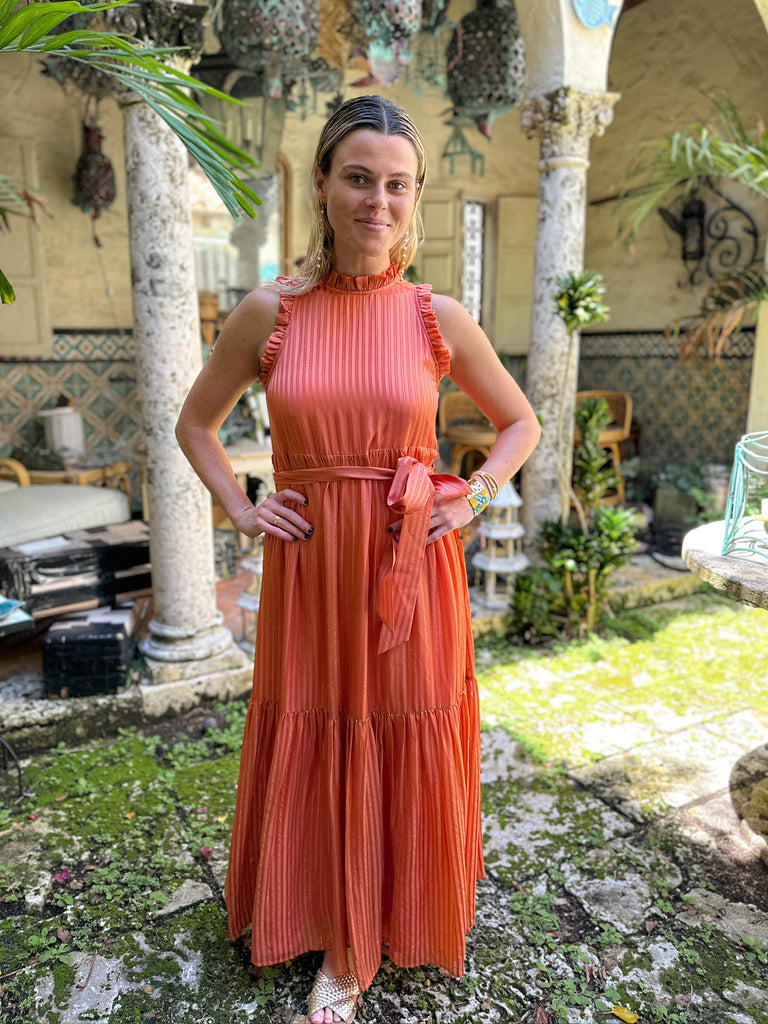Bitsy Stoneking Pop-up - Marie Oliver Terracotta Alice Dress - The Kemble Shop