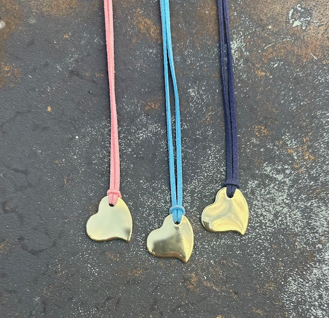 Idalia Heart Leather Necklace - The Kemble Shop