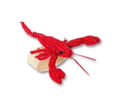 Natural Rattan Lobster Napkin Rings - The Kemble Shop