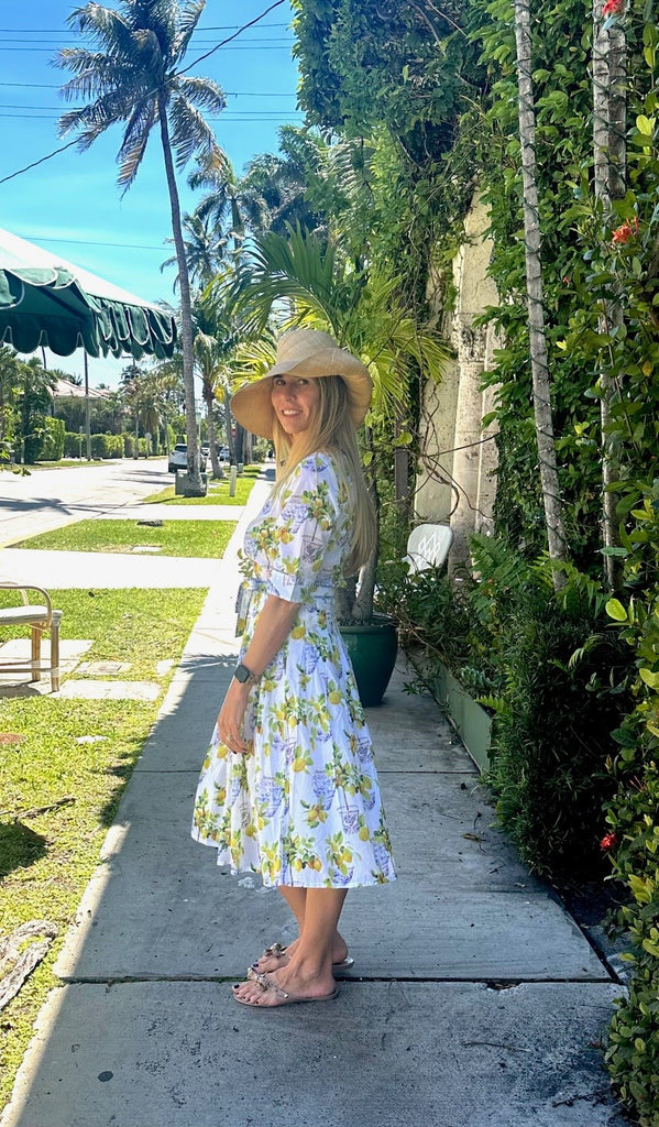 Mrs Maisel Dress / Yellow Lemons - Dizzy Lizzie - The Kemble Shop