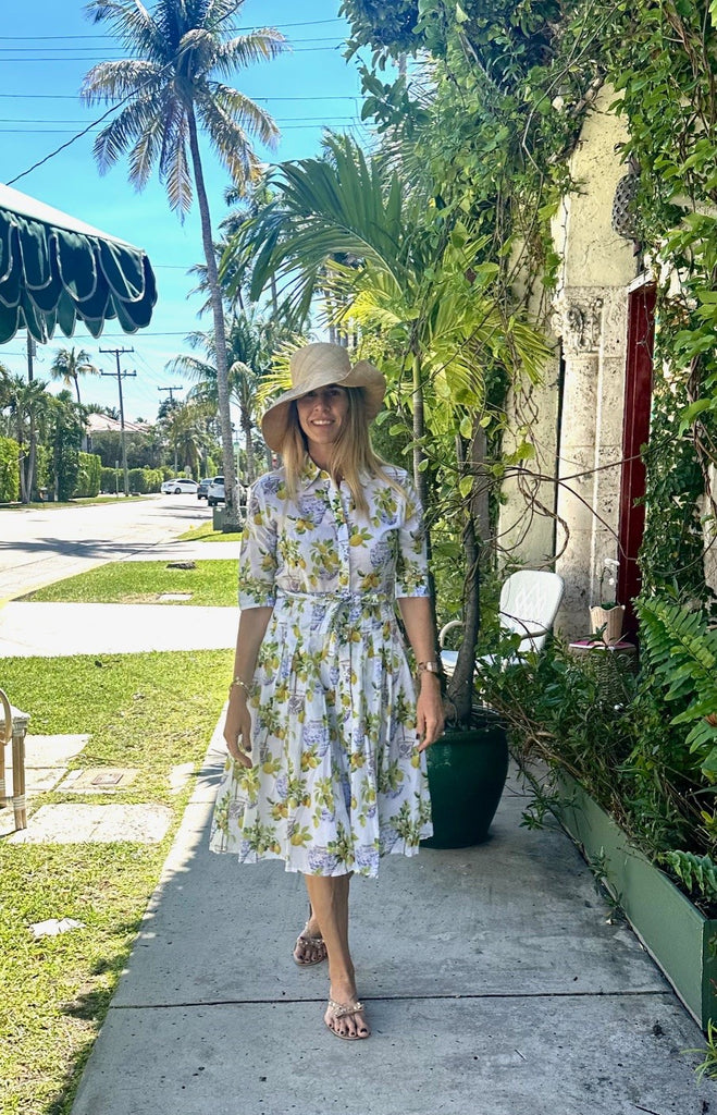 Mrs Maisel Dress / Yellow Lemons - Dizzy Lizzie - The Kemble Shop