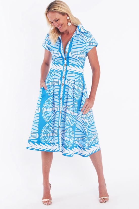 Milan Dress Sky Blue- CK Bradley - The Kemble Shop