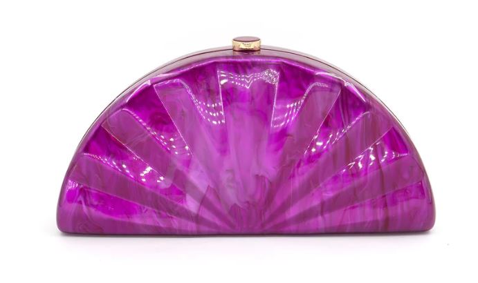 Acrylic Scallop Clutch