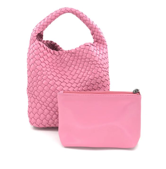 Medium Woven Hobo Bag