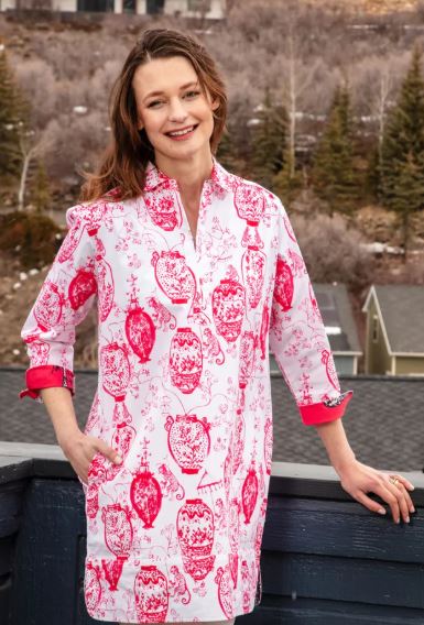 Sag Harbor | Pink & White Chinoserie - Dizzy Lizzie - The Kemble Shop