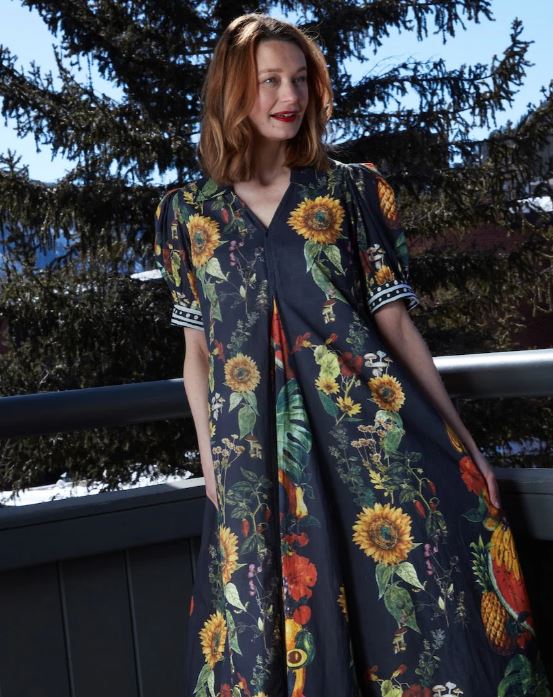 Dizzy Lizzie - Black Sunflower Montauk Dress - The Kemble Shop