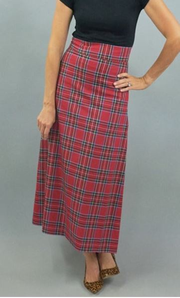 Sanibel Skirt in Royal Stewart Red Plaid - CK Bradley - The Kemble Shop