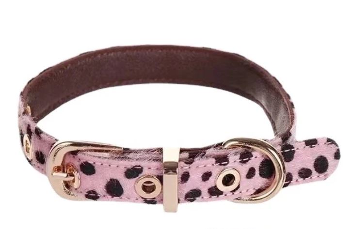 Mohair Leopard Dog/Cat Collar