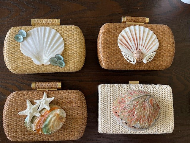 Woven Shell Clutches - The Kemble Shop
