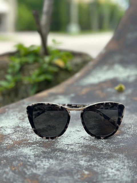 Bisous Sunglasses |  The Hannah in Snow Leopard - The Kemble Shop