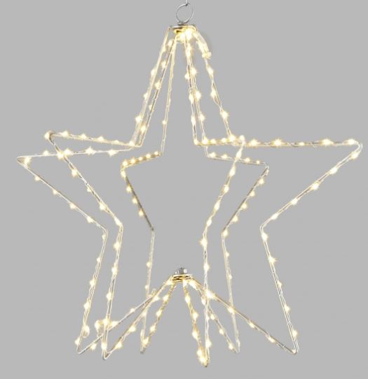 Lighted Star - 204 Warm White LED Lights 17.75" - The Kemble Shop