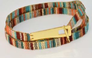Martha Duran - 18 Kt. Soho String Wrap Bracelet & Choker - The Kemble Shop