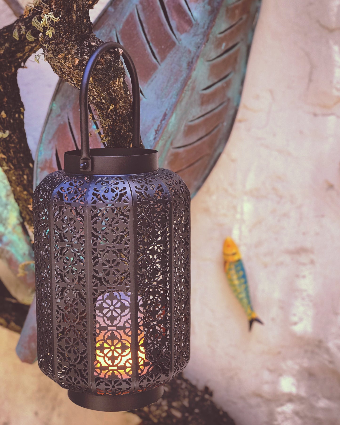 Flickering USB Lantern Black - The Kemble Shop