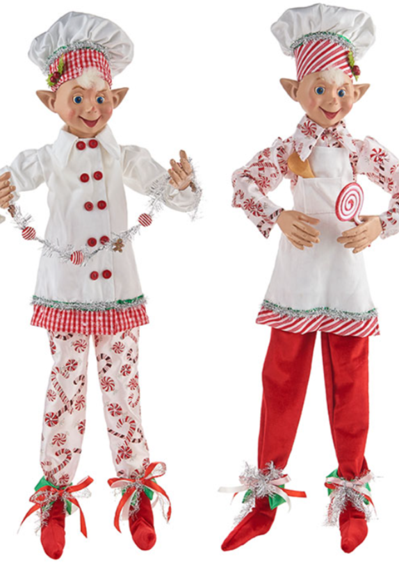 Posable Elf - 30" Bakers - The Kemble Shop