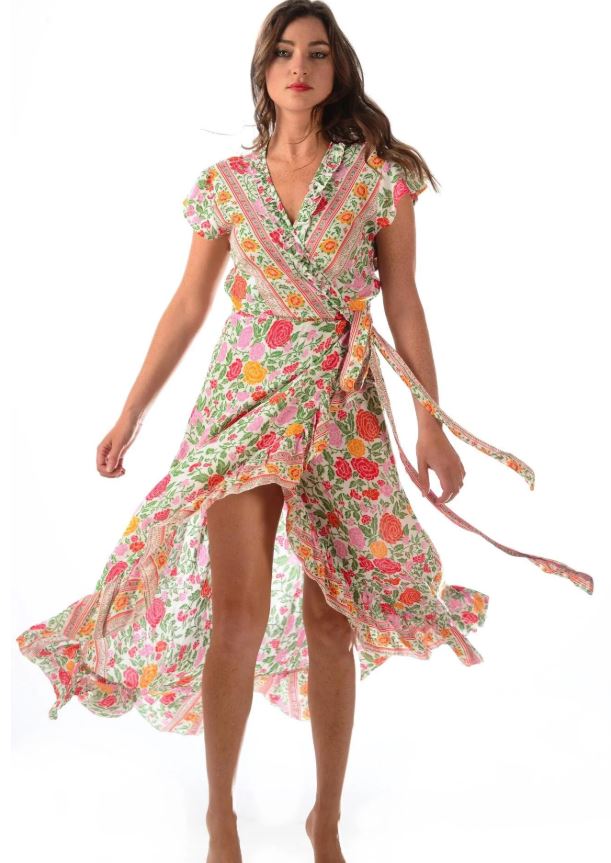 Red Floral Voyager Dress - Walker & Wade - The Kemble Shop