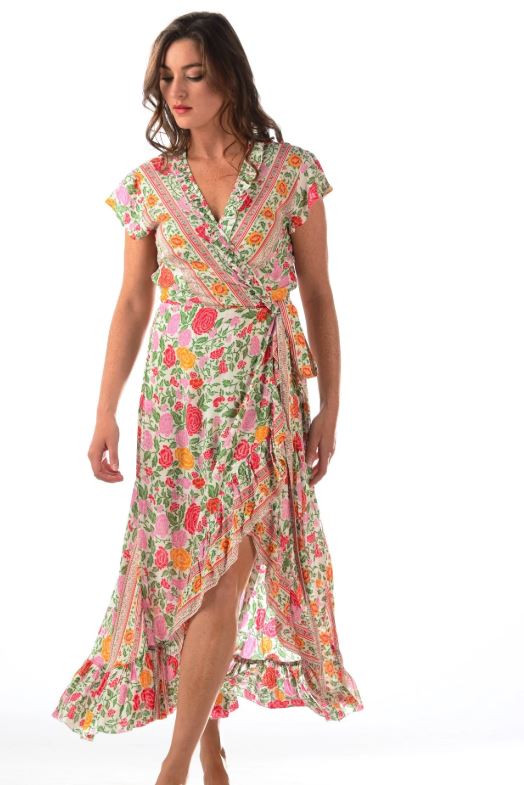 Red Floral Voyager Dress - Walker & Wade - The Kemble Shop