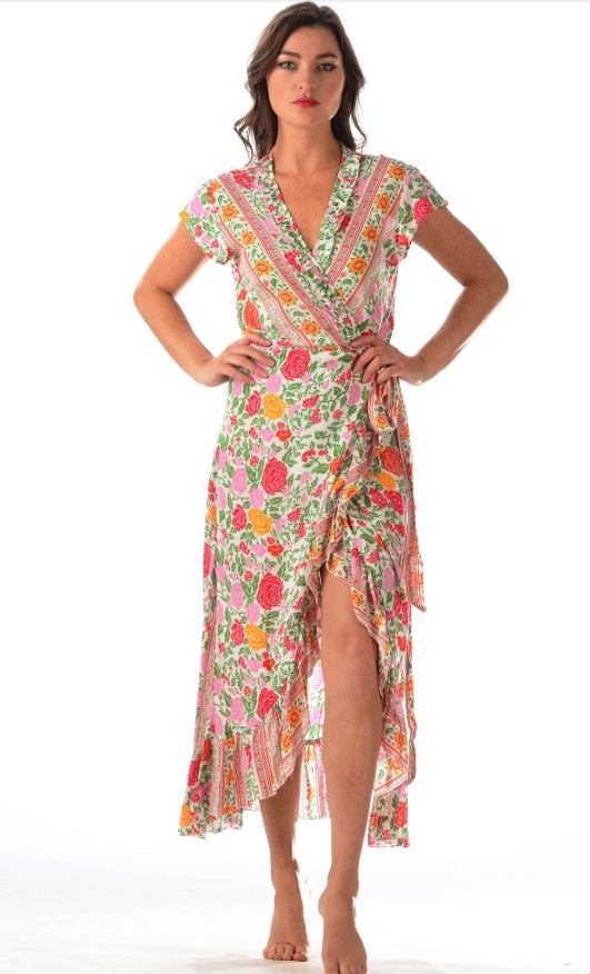 Red Floral Voyager Dress - Walker & Wade - The Kemble Shop