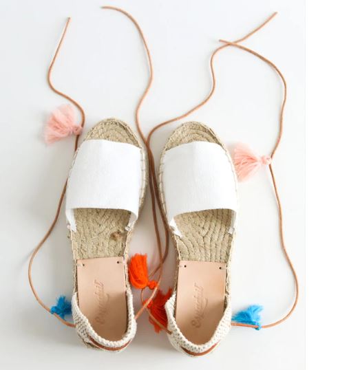 White Platform Chessa Espadrille - The Kemble Shop