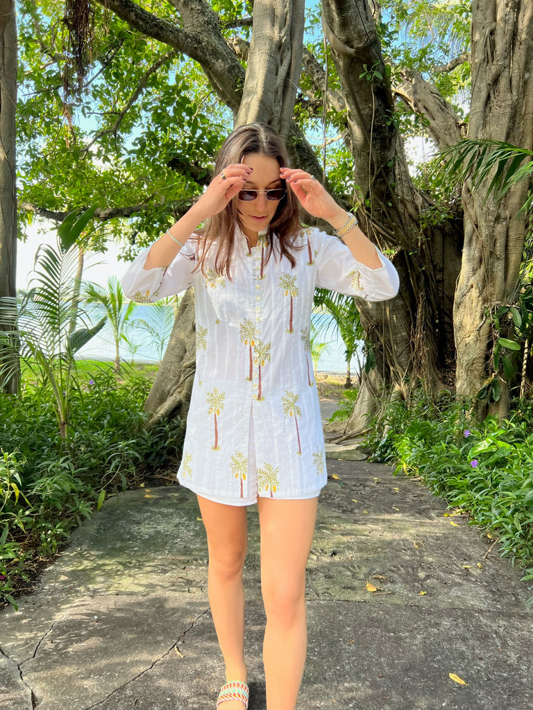 Tropics Palm Tree Palm Beach Tunic - The Kemble Shop