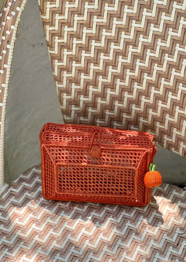 Orange Fruit Clutch - The Kemble Shop