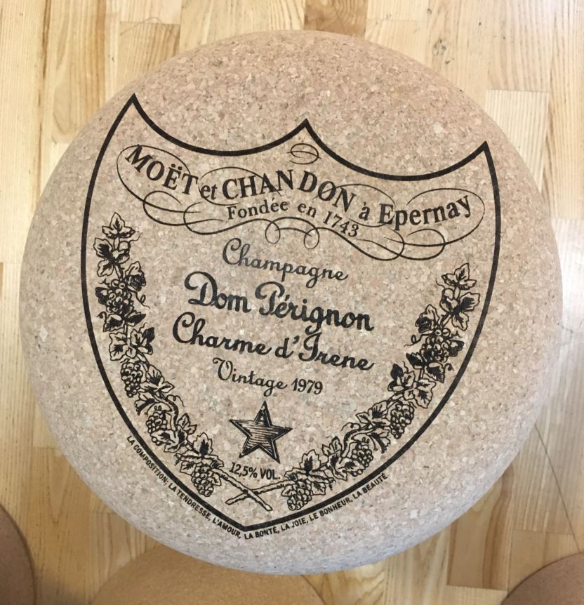 Custom Dom Champagne Cork Stool - The Kemble Shop