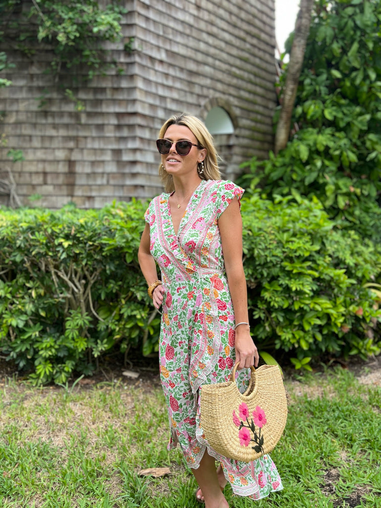 Voyager Dress / Red Floral - Walker & Wade - The Kemble Shop