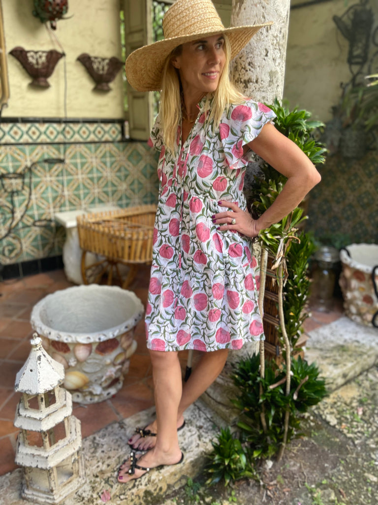 Pink Pomegranate Liza Dress - The Kemble Shop