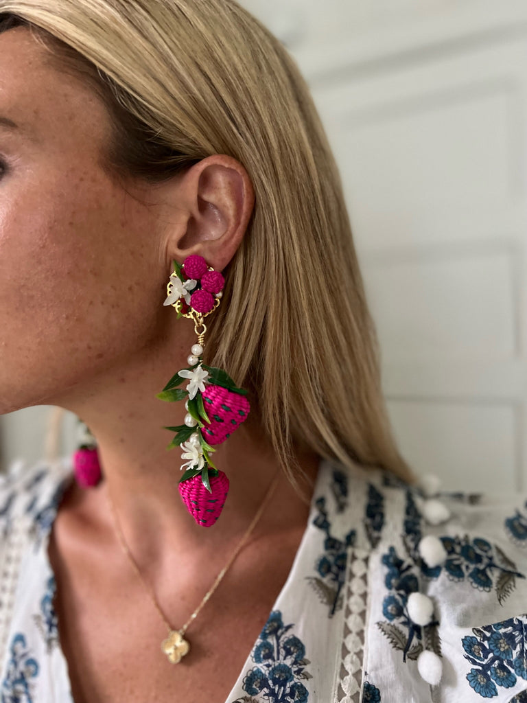 Strawberry Drop Earrings - Mercedes Salazar - The Kemble Shop