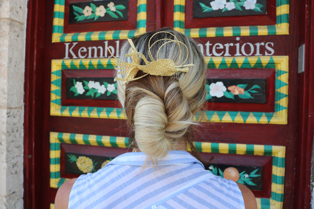 Handmade Wild Straw Flower Combs - The Kemble Shop