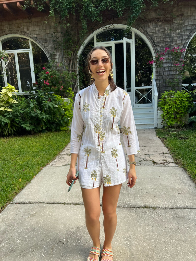 Tropics Palm Tree Palm Beach Tunic - The Kemble Shop
