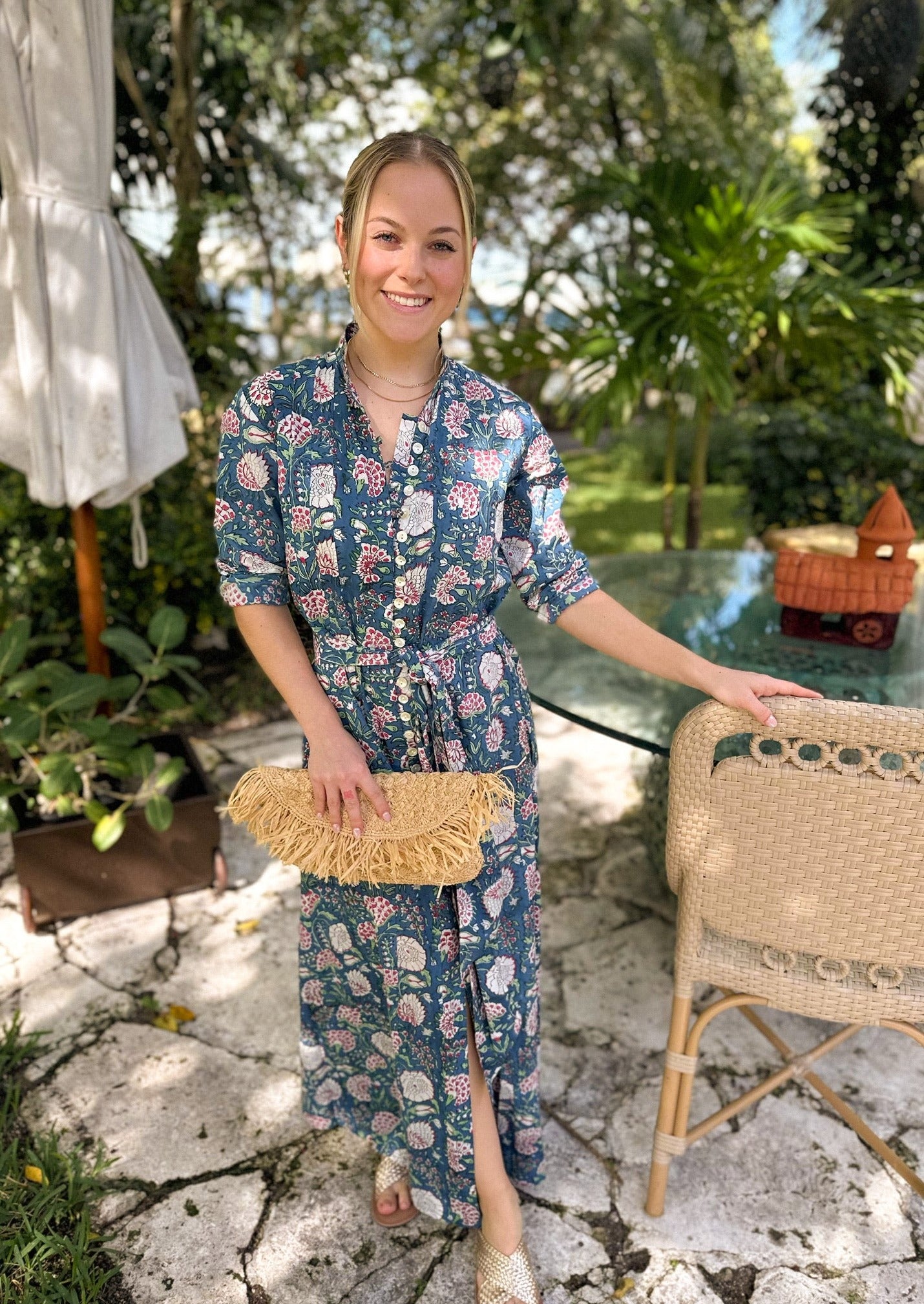 Midnight Garden Palm Beach Tunic Dress - The Kemble Shop