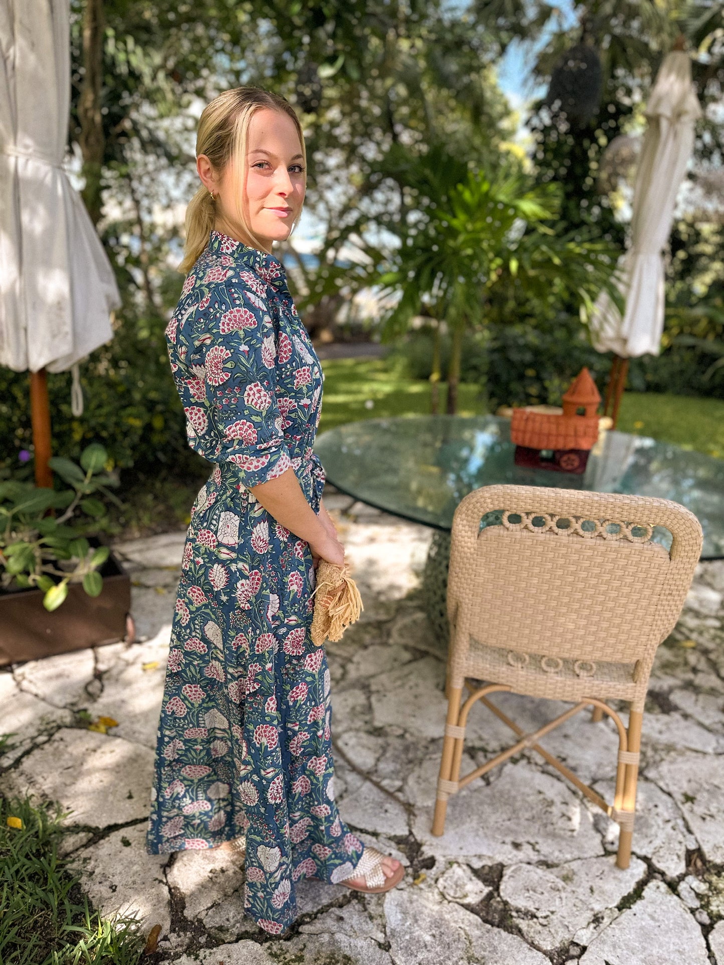 Midnight Garden Palm Beach Tunic Dress - The Kemble Shop