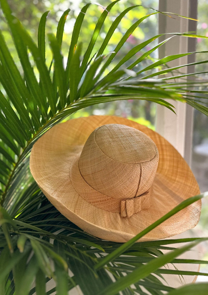 5” Natural Classic Palm Beach Hat - The Kemble Shop