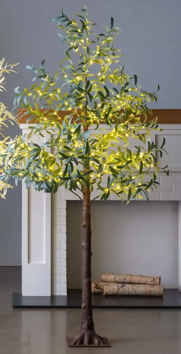 Outdoor Lighted Olive Tree - 7' - The Kemble Shop