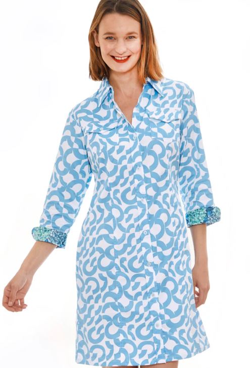 Sag Harbor Broken Blue Dress - The Kemble Shop