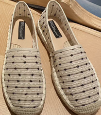 Dark Sea Espadrille Pebble Shoe - Idalia - The Kemble Shop