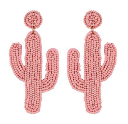 Beaded Cactus Drop Earrings - The Kemble Shop