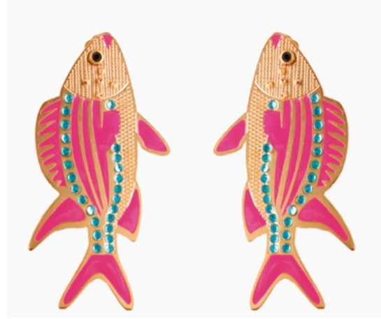 Pink Fish Earring - Mercedes Salazar - The Kemble Shop