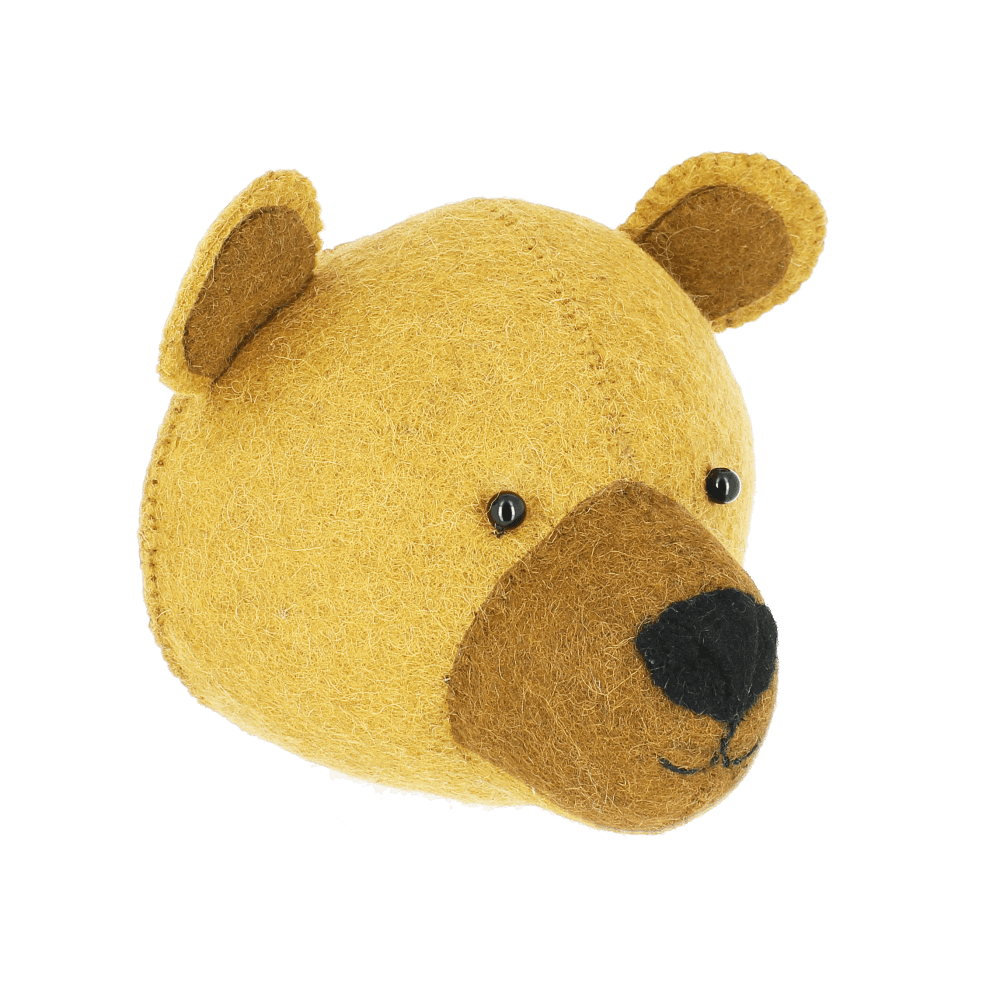 Baby Bear Cub Head Wall Decor - The Kemble Shop