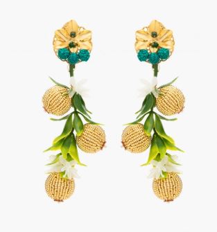 Golden Noble Grape Earrings - The Kemble Shop