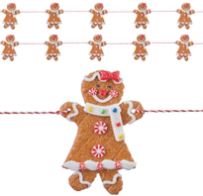 Gingerbread Garland - 3.5 Feet - The Kemble Shop