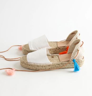 White Platform Chessa Espadrille - The Kemble Shop