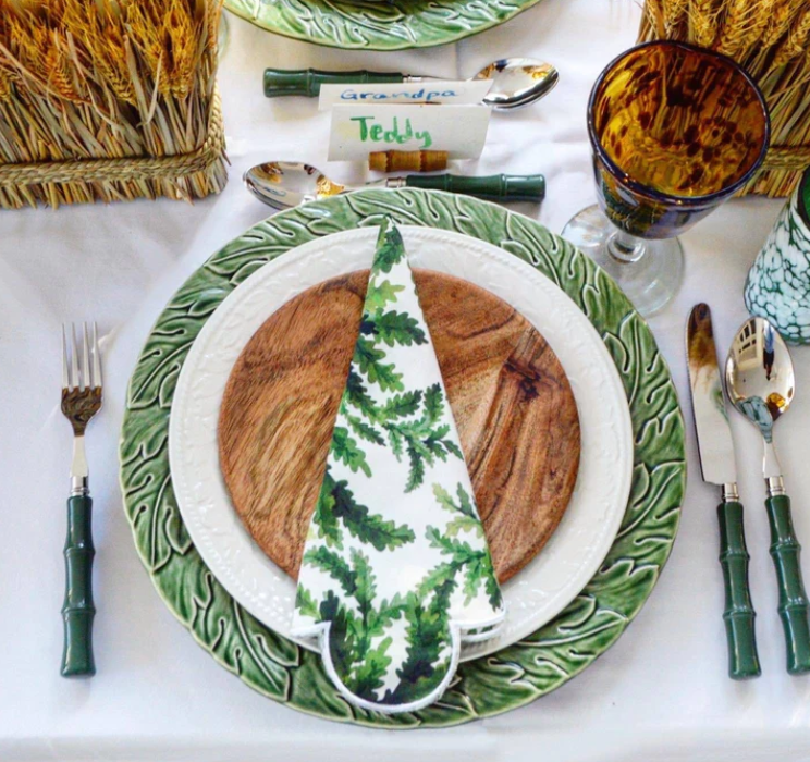 Green "Bamboo" Flatware (set of 4) - Dishwasher Safe - Chefanie - The Kemble Shop