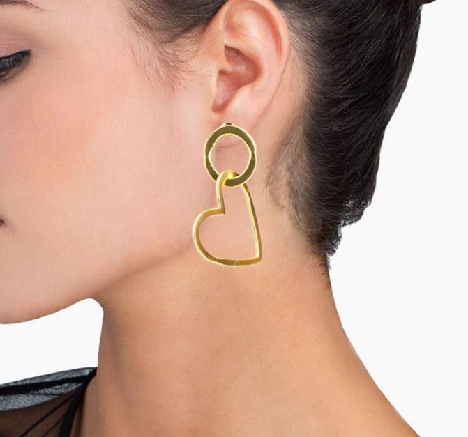Small Heart Earrings - Mercedes Salazar - The Kemble Shop