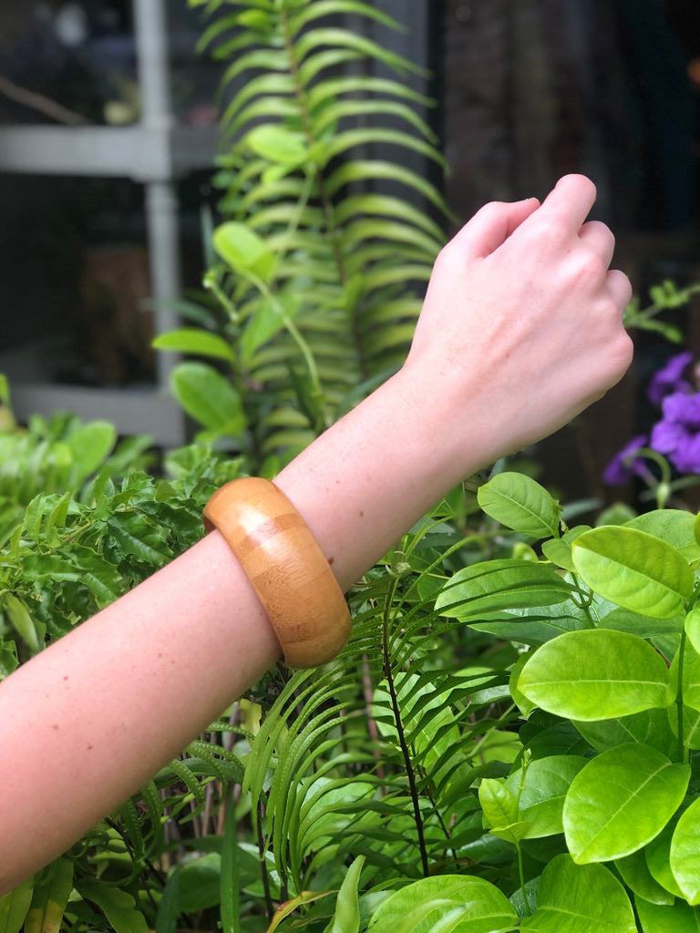 Smooth Dark Bamboo Bangles - The Kemble Shop