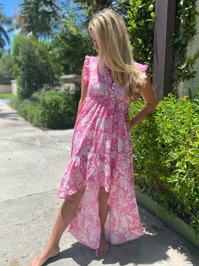 Deep Pink Emma Dress - The Kemble Shop