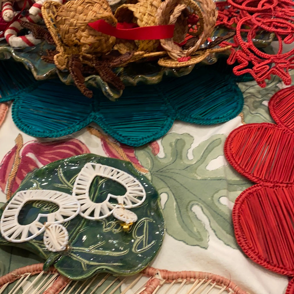 Handmade Green Christmas Placemats - The Kemble Shop
