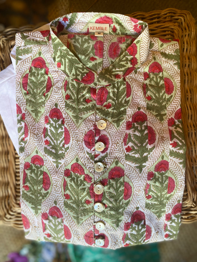 Rose Poppy Floral Palm Beach Tunic - The Kemble Shop