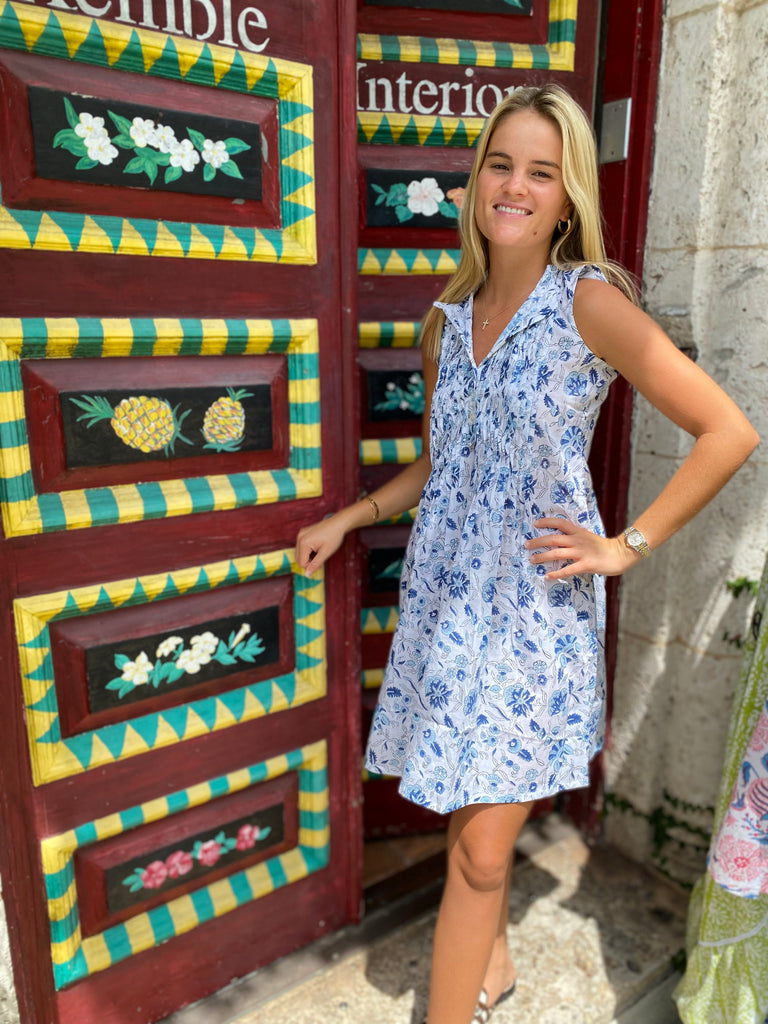Shades of Blue Phoebe Dress - The Kemble Shop